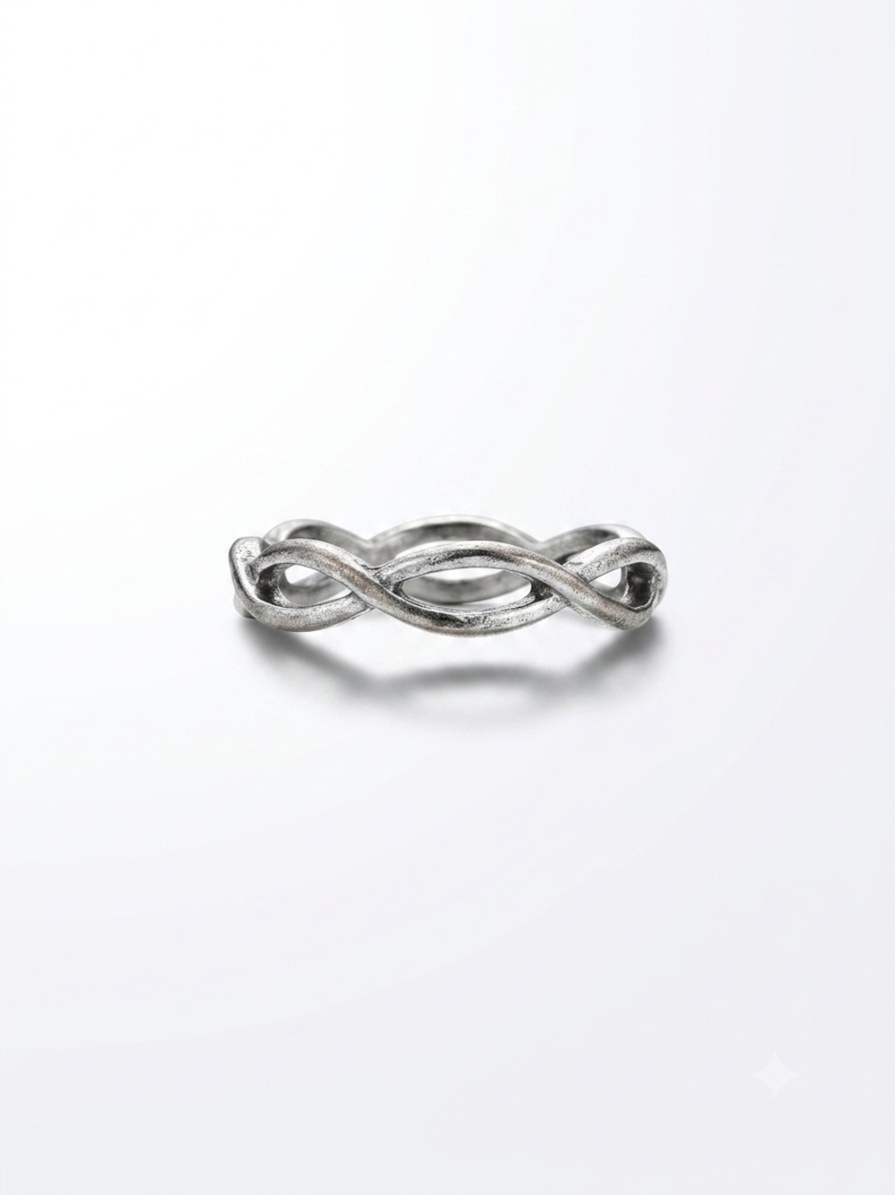 Sterling Silver Braided Infinity Ring